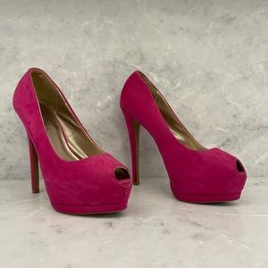 Pink platform stiletto